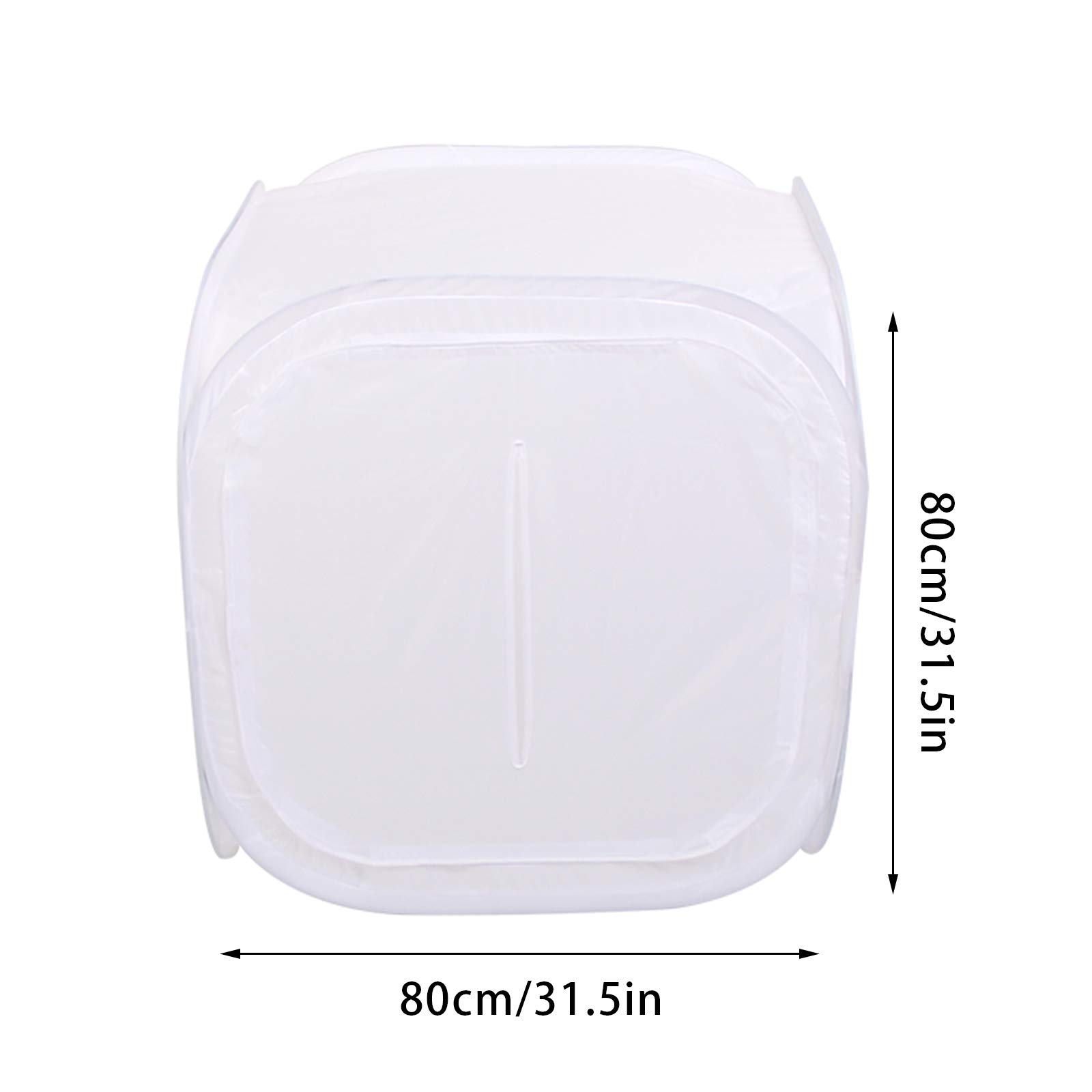 Tente de Prise de Vue Studio Photo, Kit de boîte Souple de Diffusion de Cube Lumineux 80 * 80cm / 31.5 * 31.5in, Rangement Pliable