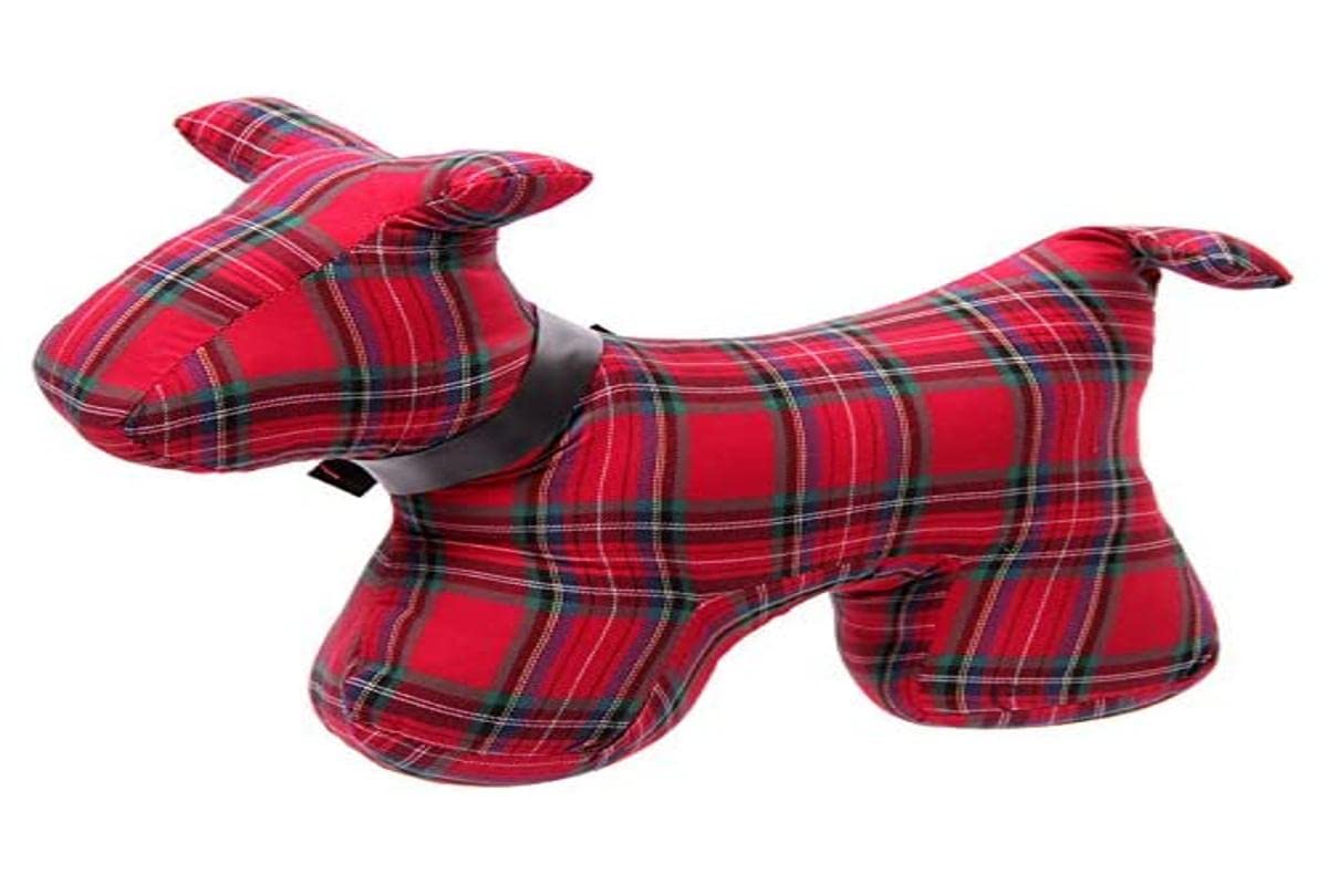 Puckator Mixed Polyester Door Stop - Tartan Scottie Dog