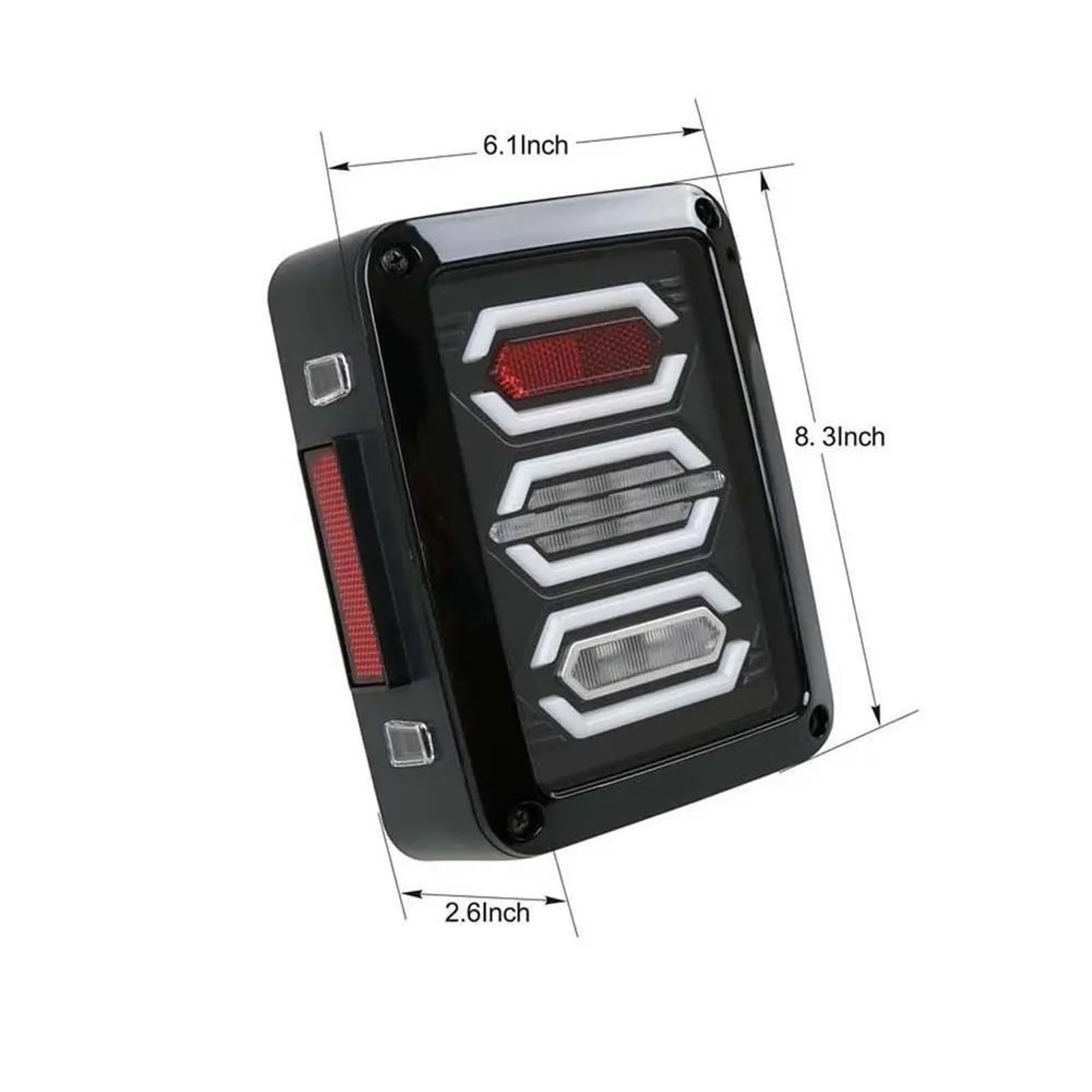 Luces traseras con luz de freno para marcha atrás, conjunto lámpara señal para Jeep,para Wrangler JK JKU 2007-2017, 2 uds(USA version)
