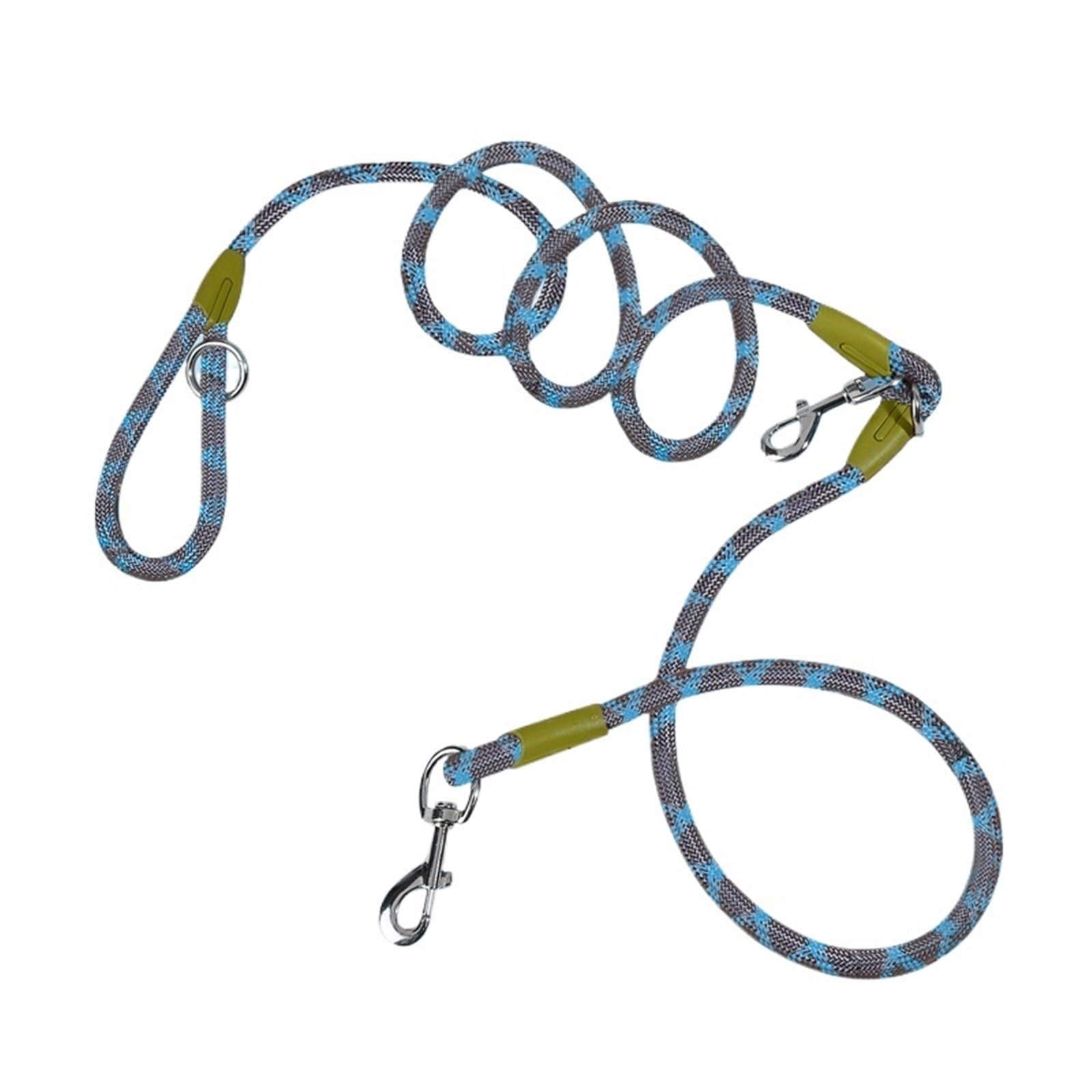 Correa Perro para Correr Cadena de Nailon for Perros pequeños, medianos y Grandes. Cuerda de tracción for Correr con Manos Libres.(Blue,M 1.0x235cm)