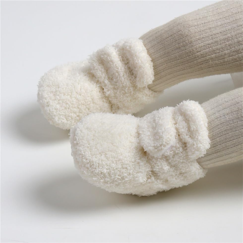 GDSDYM Baby Boys Girls Booties Cozy Slippers Soft Baby Shoes Winter Warm Infant Newborn Crib Sock Shoes First Walkers