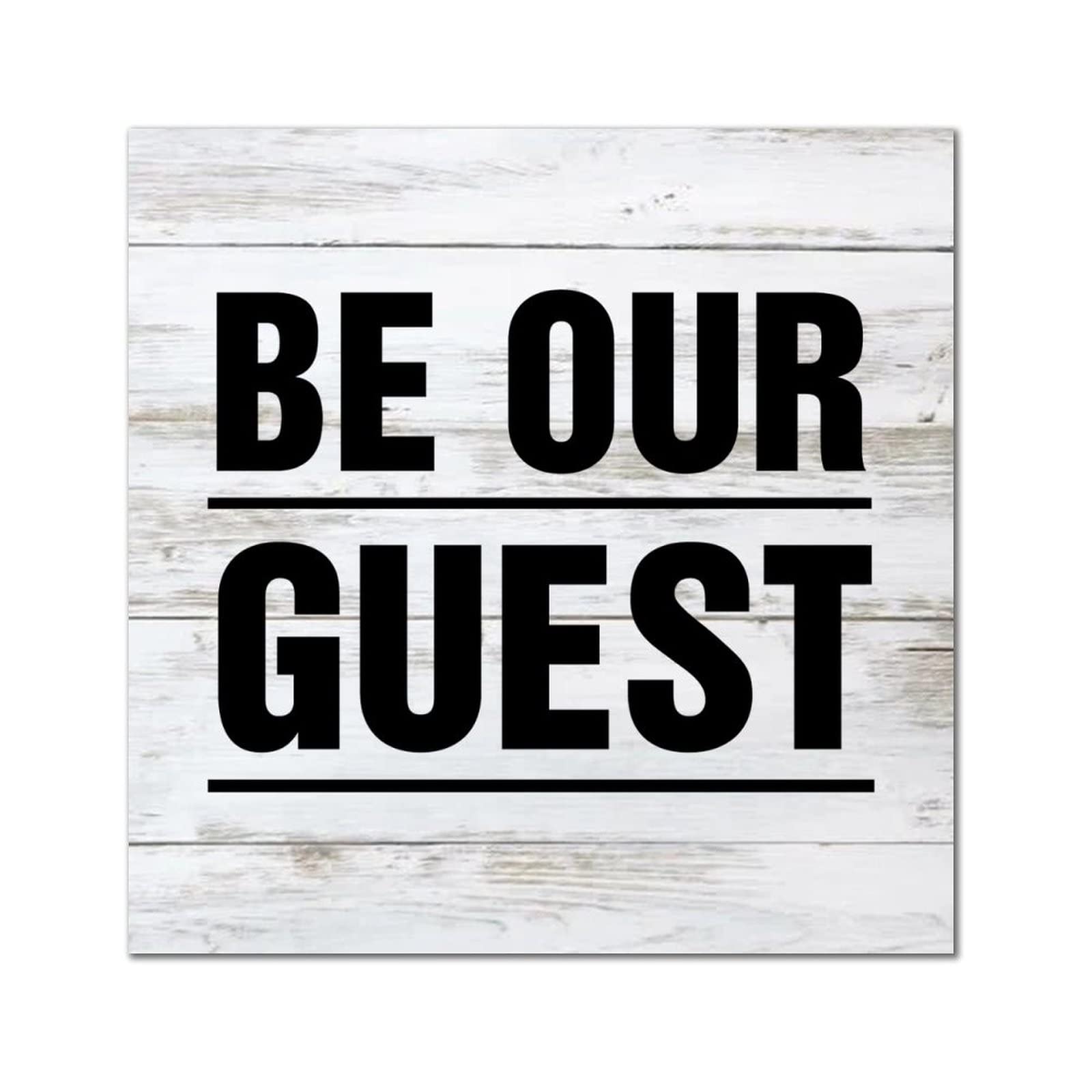 Plaque en bois Be Our Guest idéale pour cadeau de crémaillère