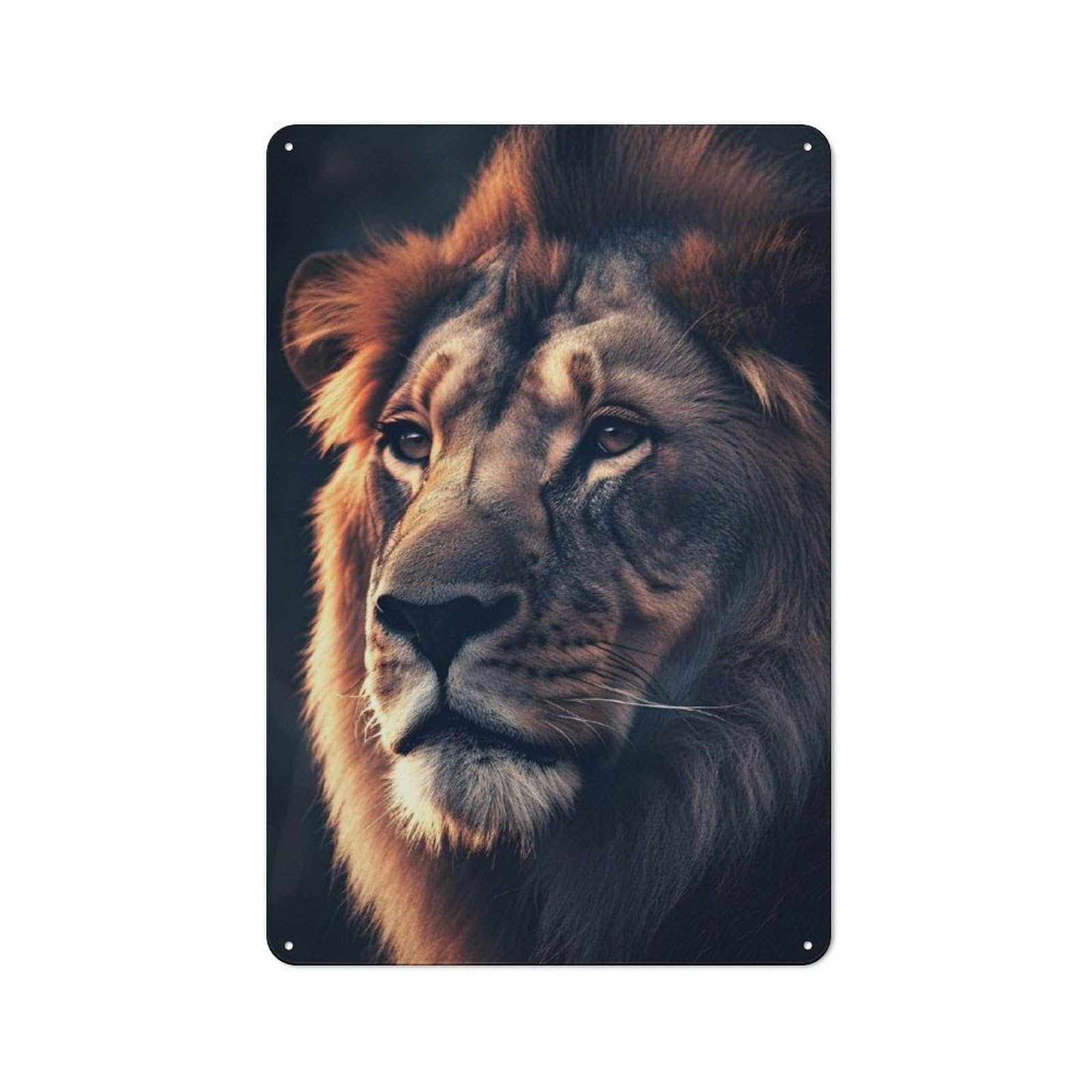 Junmoney The Mighty King Retro Tin Sign 30X20cm For Bar Or Restaurant, For Collectors Of Retro Metal Wall Decor