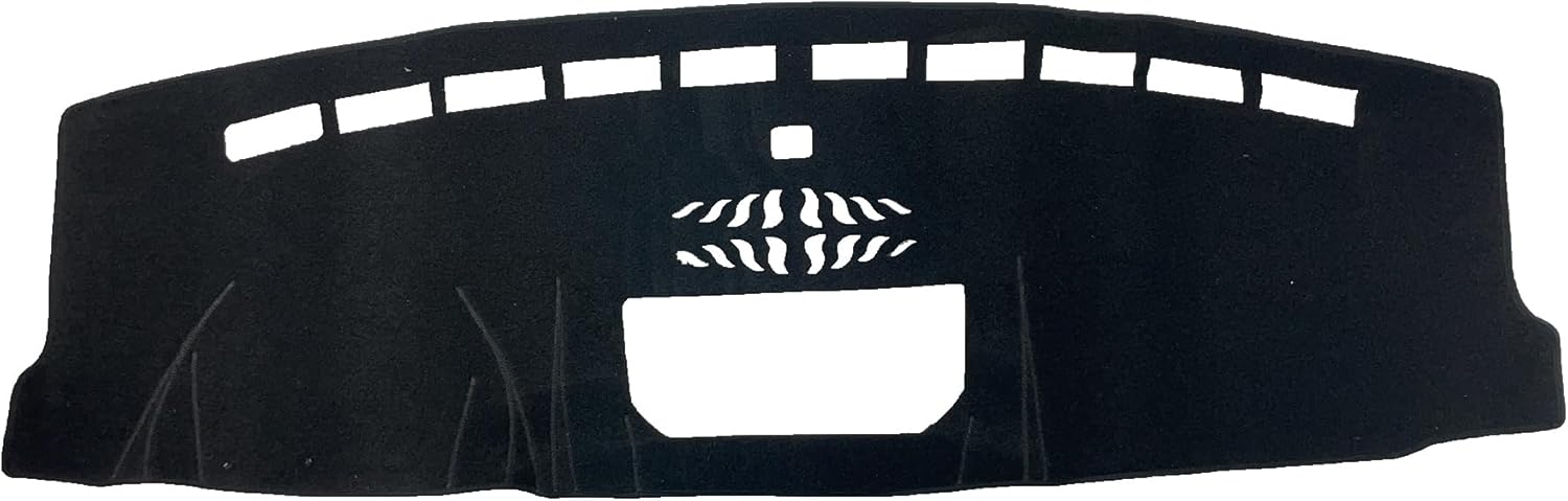 Custom Fit Dashboard Black Center Console Cover Dash Mat Protector Sunshield Cover Compatible with Ford F-150 2021 2022 2023 2024 2025