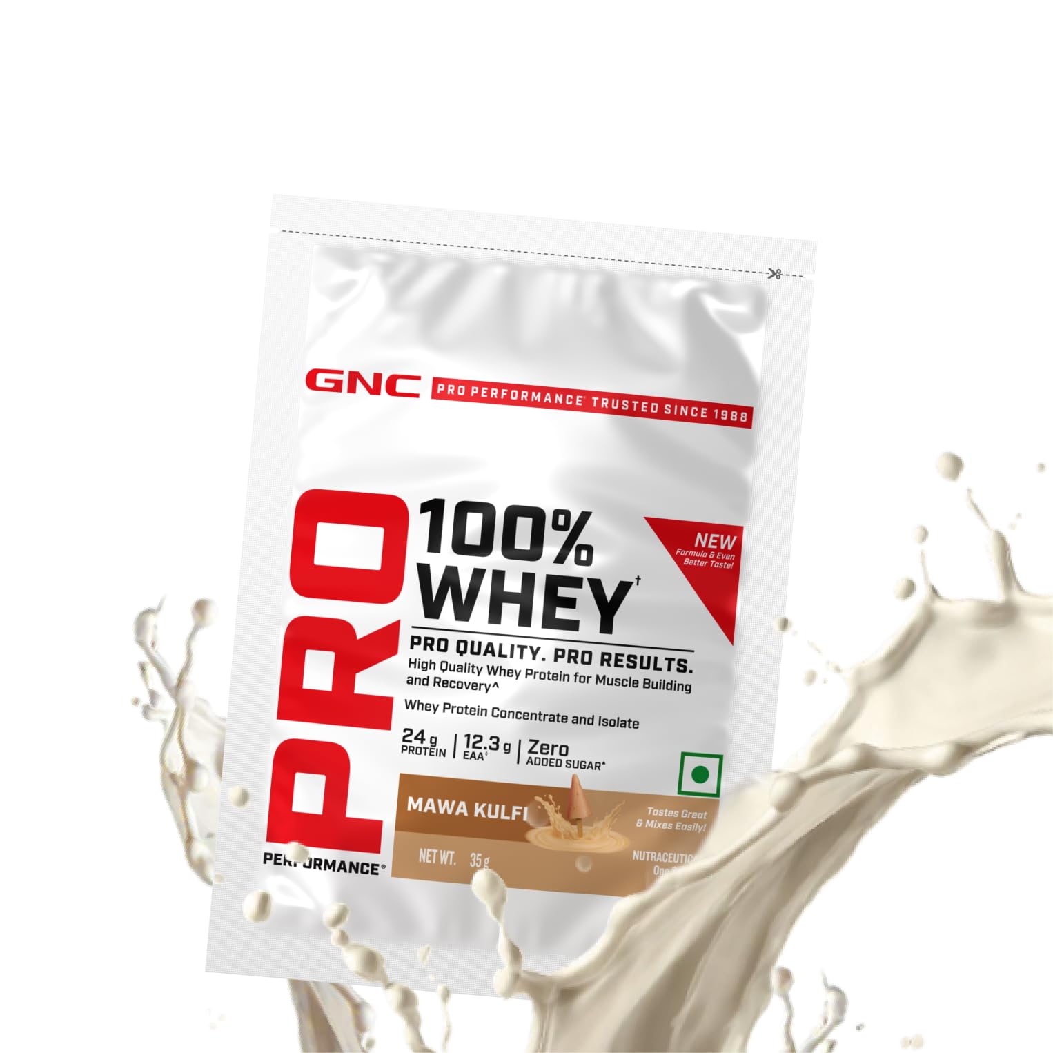 GNC Pro Performance 100% Whey Protein | New Formulation | 24g Protein, 5.7g BCAAs, 12.3g EAAs | Added DigeZyme® | Whey Isolate & Concentrate Blend, Low Carb (4.51g), No Added Sugar | Chocolate Fudge, 4kg — Amazon image 10