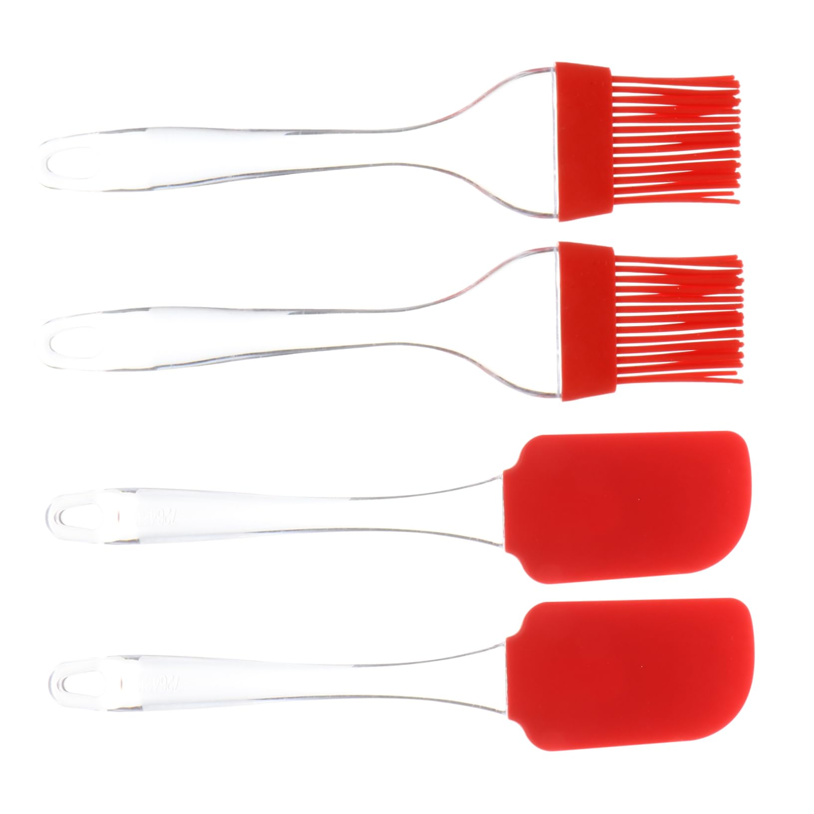 Alipis Silicone Bbq Brush Set 4 in 1 Bbq Tools Oil Brush Spatula Safe for Non-stick Cookware