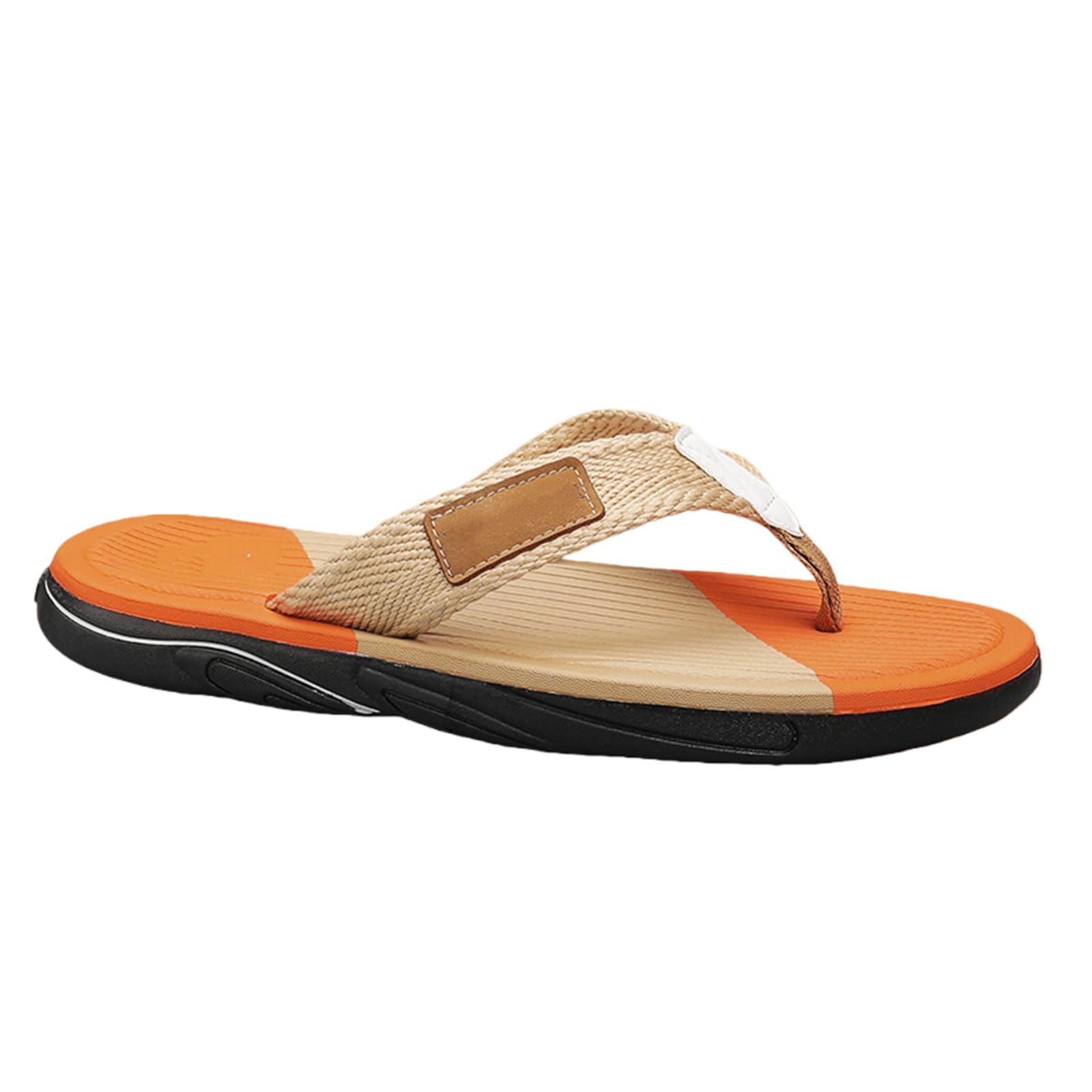 Tongs d'été homme confortables taille 45 avec semelle antidérapante contre les glissades