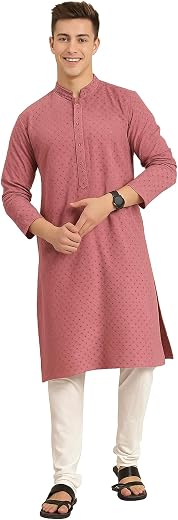Amazon Brand - Tavasya Men Rayon Blend Embroided Regular Kurta