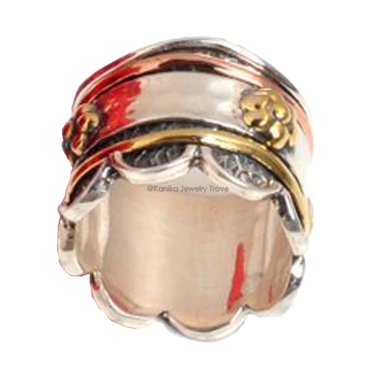 Bagues Spinner Band, Bague Anxiété pour Meditaion, Bague texturée, Bague en argent Sterling, Bague Spinner pour femme, Bague cadeau pour Noël