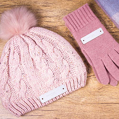 Xuniea 30 Pieces Handmade with Love Heart PU Leather Tags Labels with Holes for DIY Craft Sewing Crochet Knitting Hats Supplies