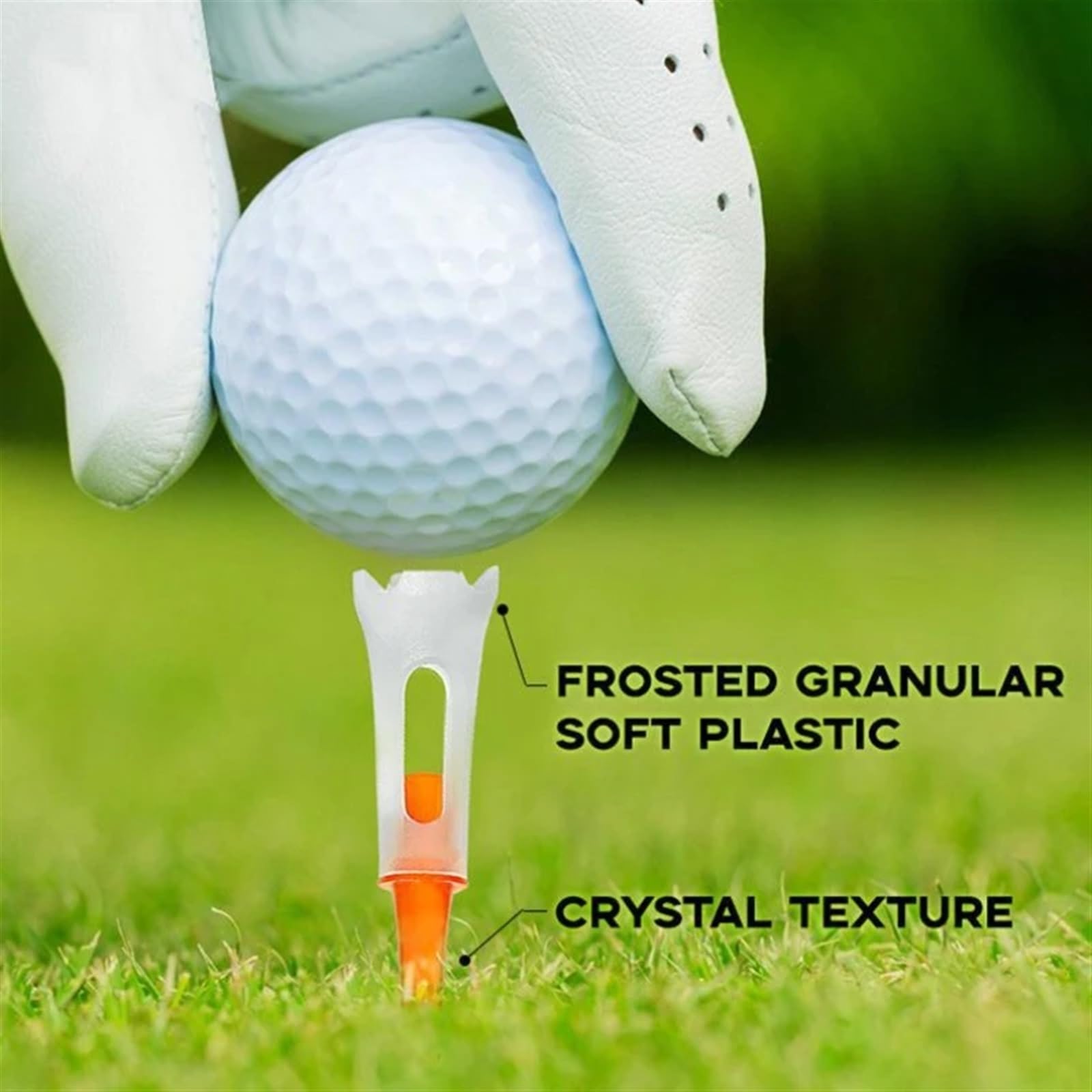 Golf Tee 83,0mm 50 stücke Golf Tees Weiche Gummi Niedrigen Widerstand Tee Golf Training Ball Tee FüR Einen Idealen Abschlag