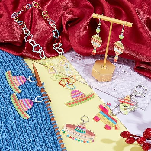 NBEADS 24 Pcs Mexican Carnival Day Stitch Markers - Image 4