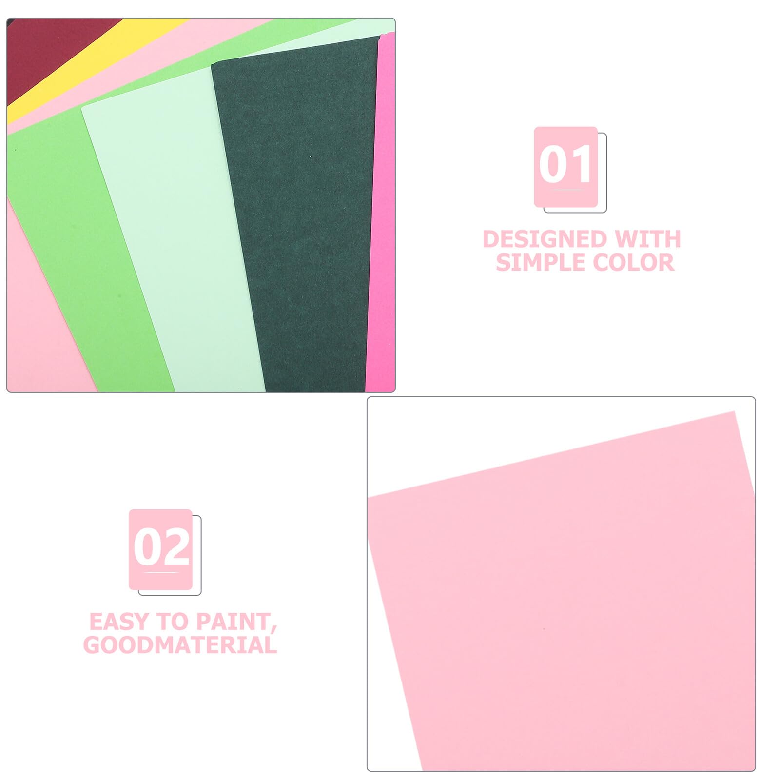 Homoyoyo 100fogli Carta Bianca per Origami Stampare e Lavori Fai da Te Kit di Carta per Cartoncini Materiali per Artigianato e Scrapbooking Adatto per Hobby e Decorazioni di Feste
