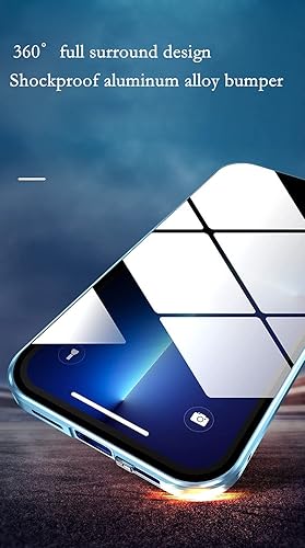 Miniatura 7 de SENLAN Con bloqueo de seguridad y fuerte absorción magnética para iPhone 13 Pro funda con protector de lente de cámara parachoques de metal 360