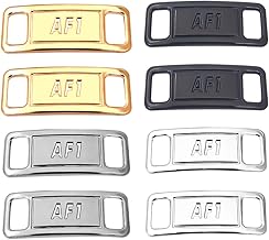 ZOKJSW 4 Pairs of Metal Shoelace Buckles, DIY Lace Decoration Accessories for Children and Adults, Sneakers Casual Shoes, 4 Colours (Silver, Gold, Black, Gun), Metal