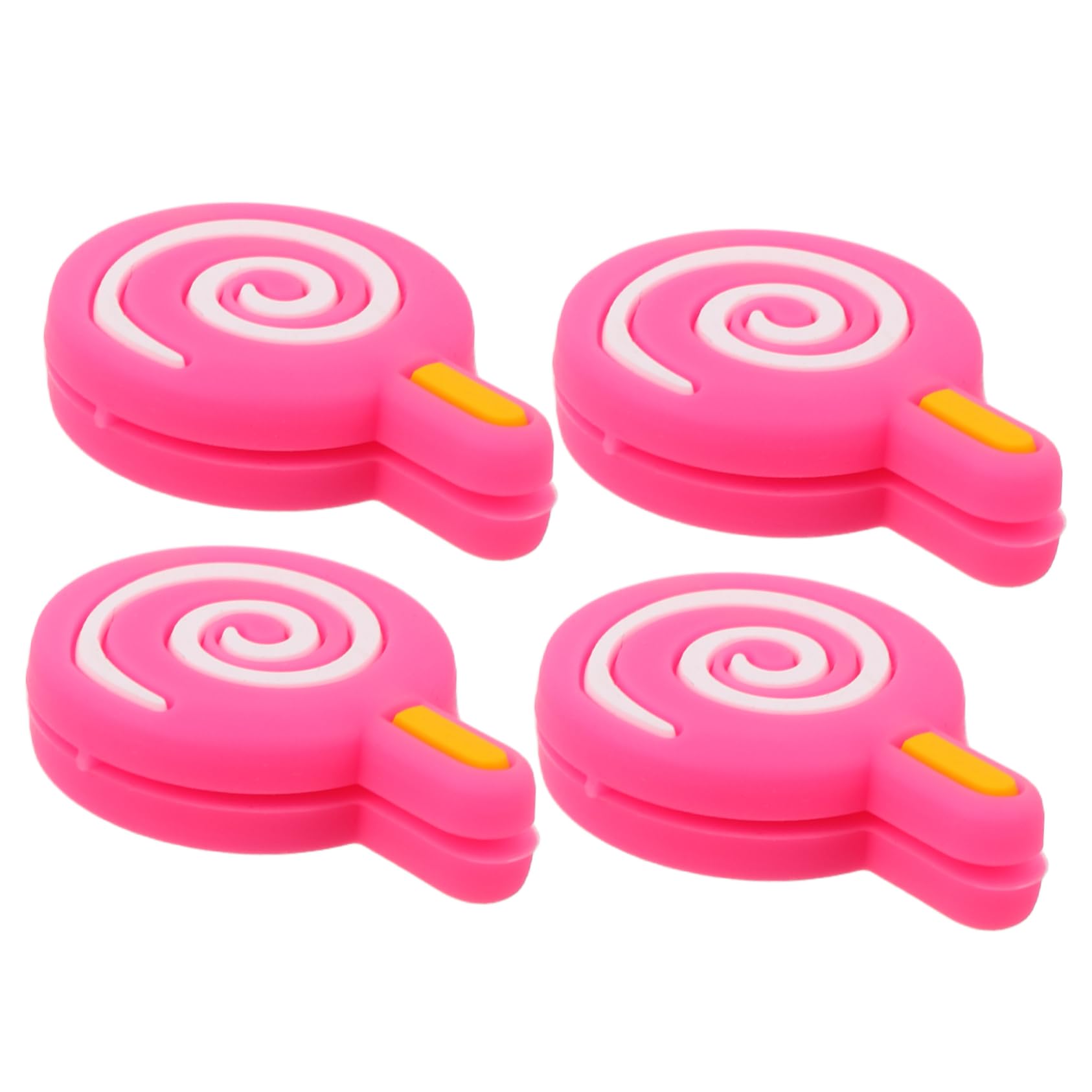Hemoton 4 Pack Lollipop Tennis Racket Dampeners Silicone Vibration Absorbers for Comfortable Play Fits All Brands