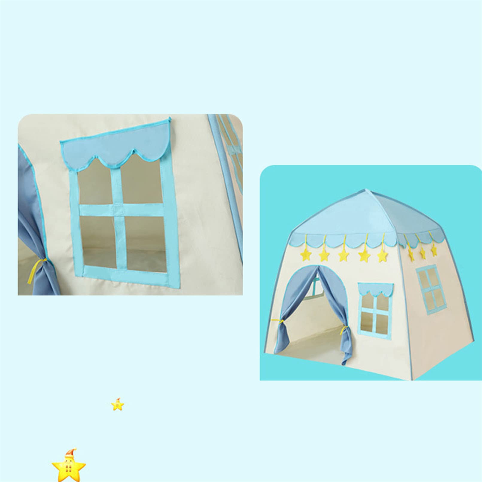 Amazon | QXPDD キッズテント折りたたみ キャンプセット屋内子供用