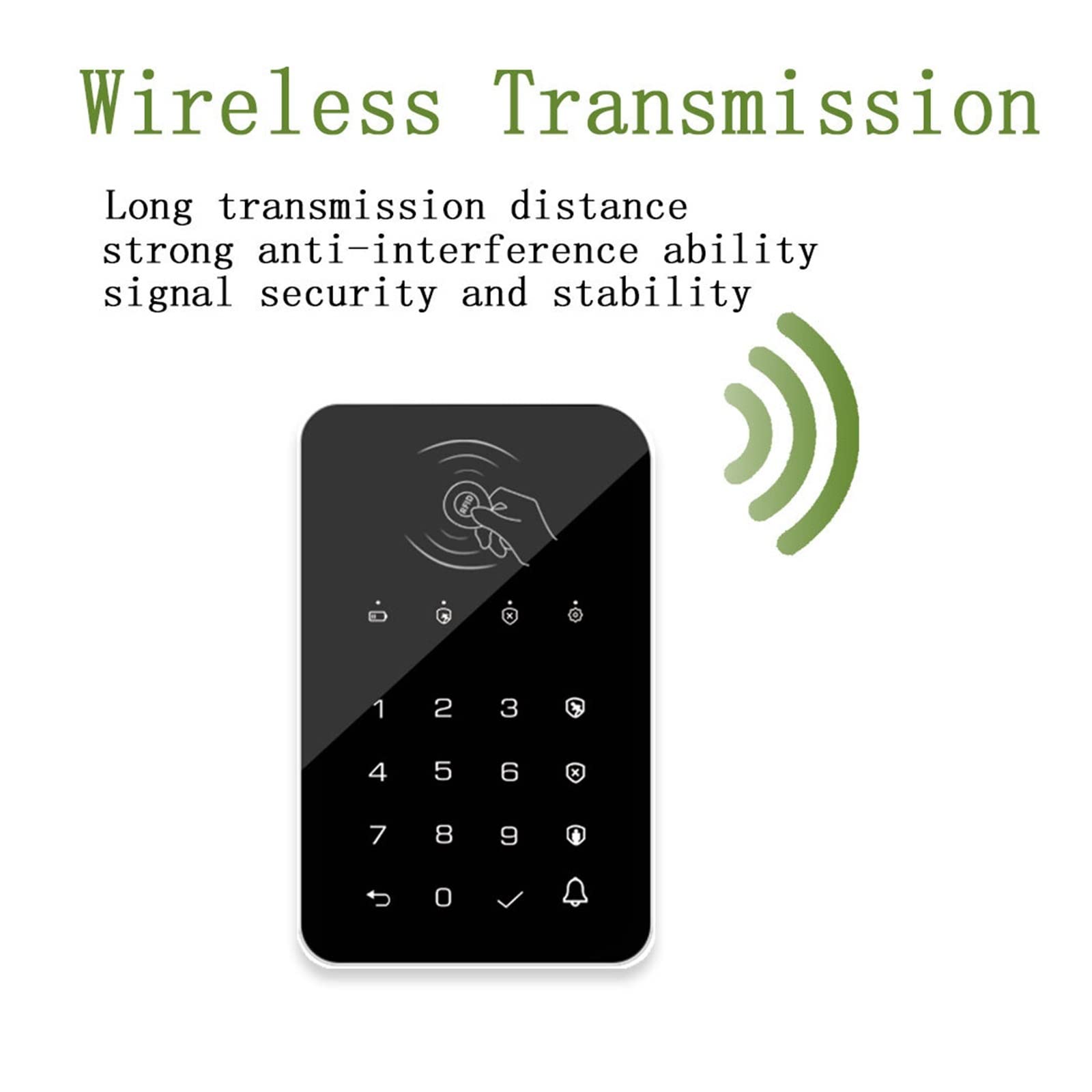 Alarmy domowe, G12+K10 System bezpieczeństwa alarmowego Tuya Wi -Fi GSM Home Awlglar Wireless RFID Kluczowe aplikacje Kontrola inteligentnych zestawów domowych(C)