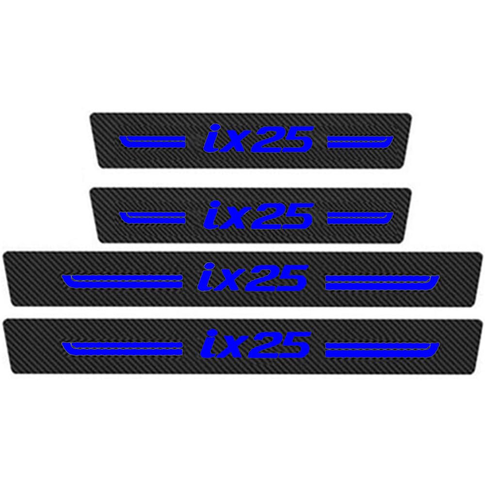 Sdyayfge B 4Pcs Kick Plates Car Door Sill Protector,For Hyundai Ix25
