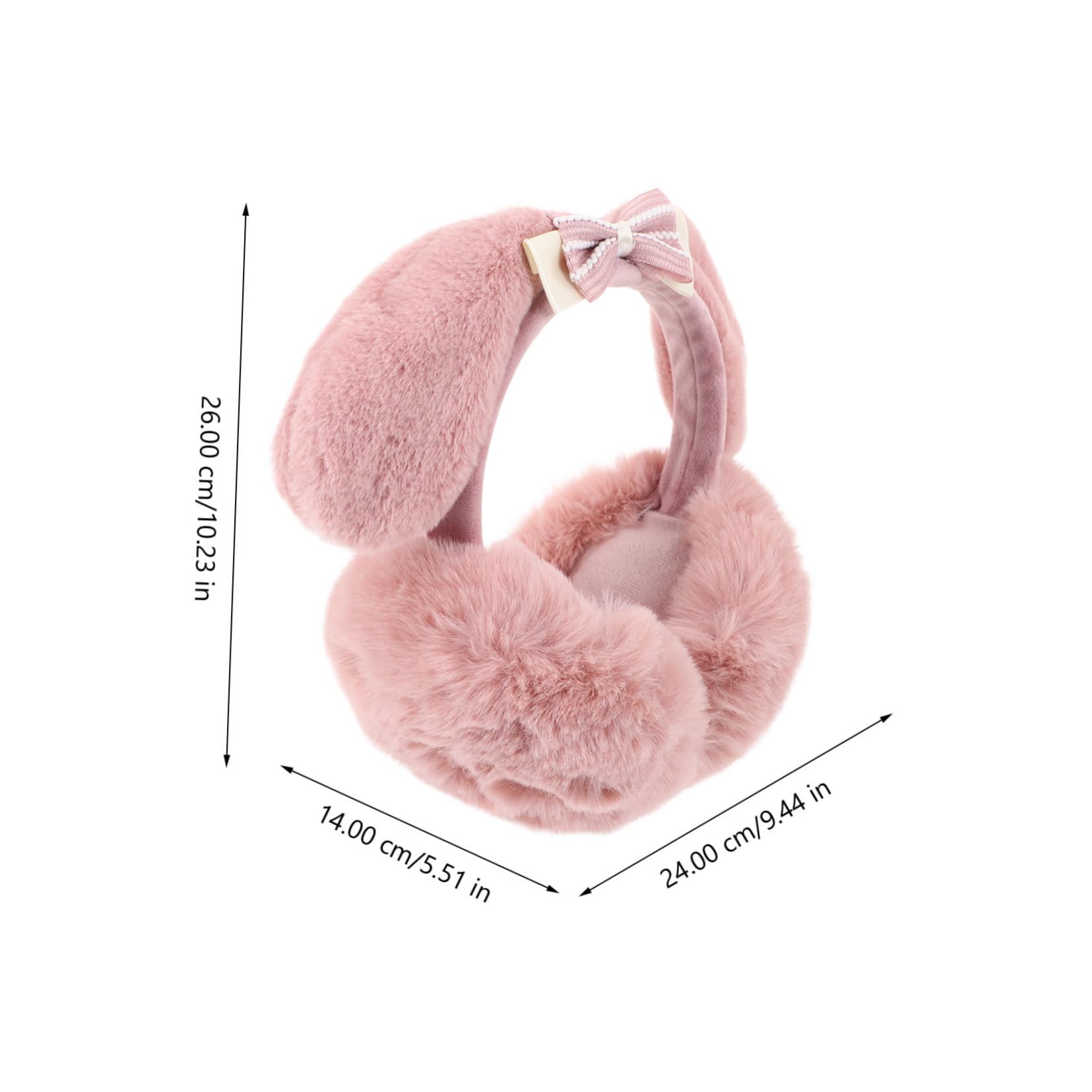 FOMIYES Ear Muffs for Women Soft Winter Ear Warmers Bow Headband Winter Women Fashionable Comfortable Protection