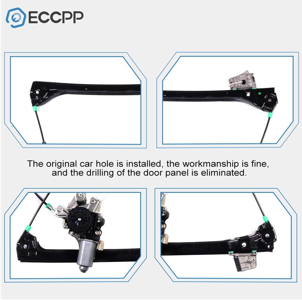 Power Window Lift Regulator on Front Right Passengers Side with Motor Assembly Replacement for 2004-2006 BMW 325Ci 330Ci M3 Coupe 2001-2003 BMW 325Ci 330Ci M3 2000 BMW 323Ci 328Ci
