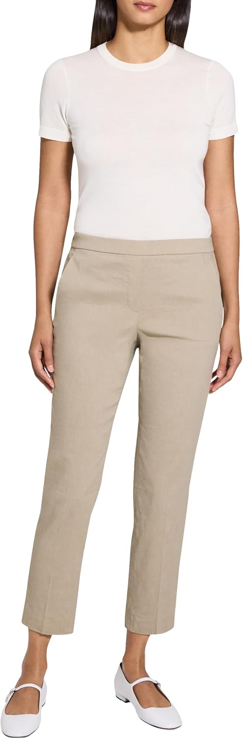Theory Women's Treeca Pull On, Soft Taupe, 14