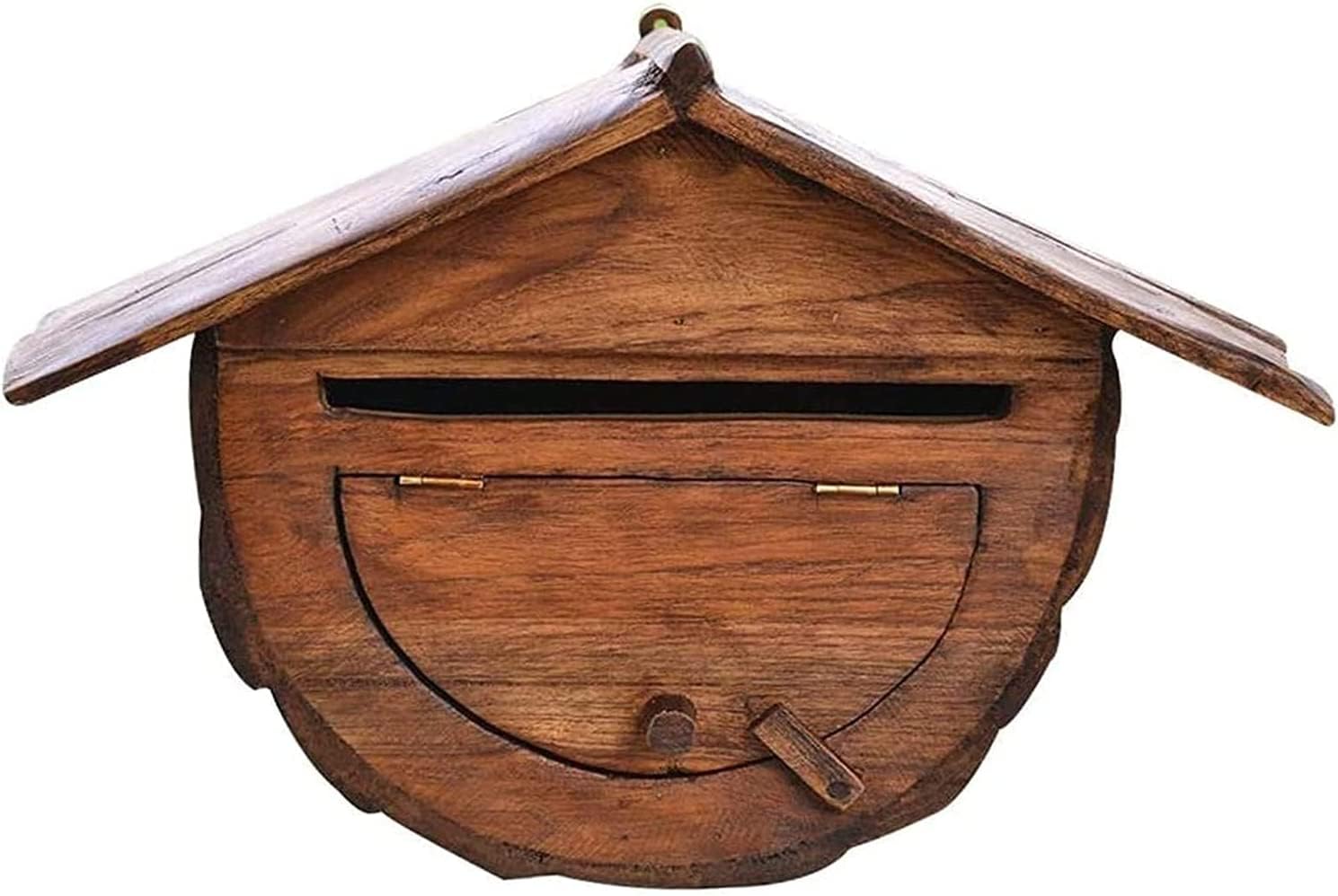 Boîte aux lettres en bois rétro souvenir d'antan pour votre décoration de villa