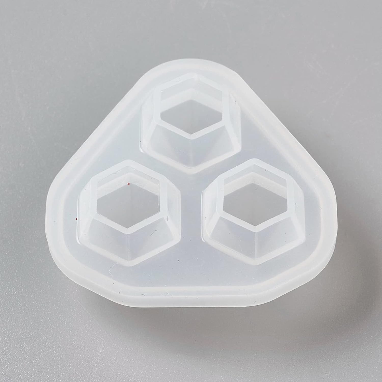 Craftdady 5pcs Faceted Diamond Shape Silicone Mold 3 Cavities 3D Diamante Gem Cabochons Beads Resin Casting Mold for Crystal Stone Epoxy UV Resin DIY Craft Pendant Earring Keychain Jewelry Making