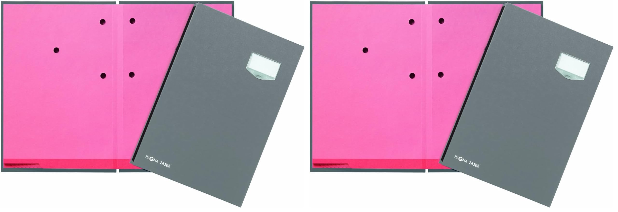 Pagna Unterschriftsmappe 20-teilig Eco grau (Packung mit 2)