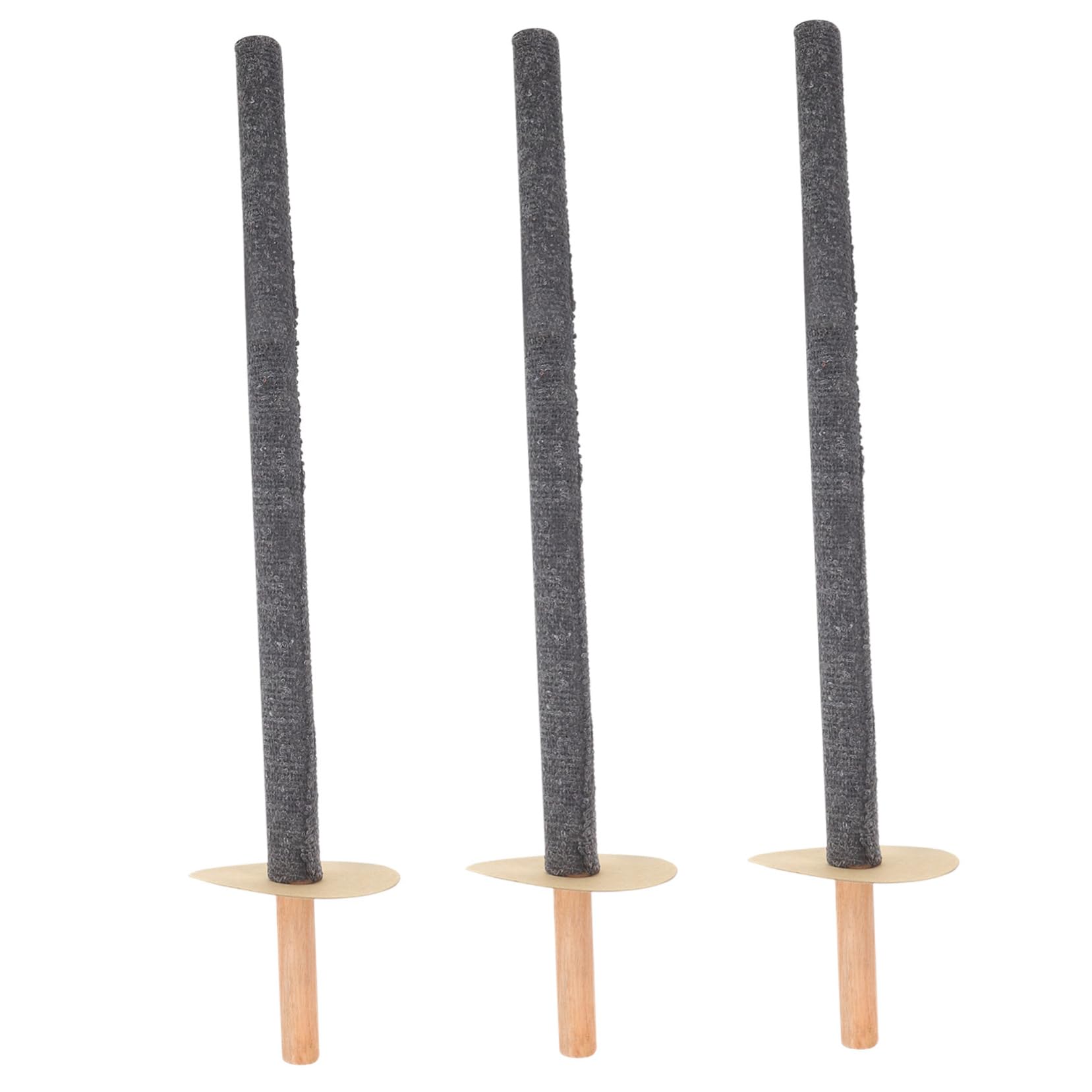 Antorchas de Exterior de Madera 3 Piezas Negras para Jardín