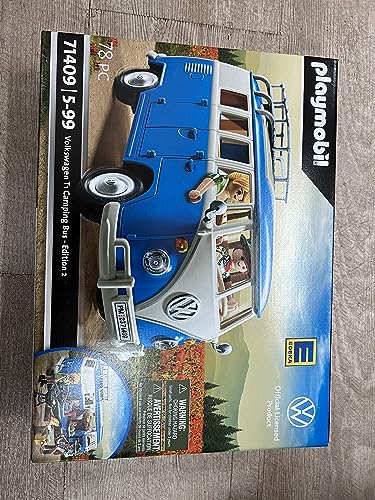 PLAYMOBIL Volkswagen 71409 T1 Camping Bus Edeka Edition 2, Für Kinder ab 5 Jahren