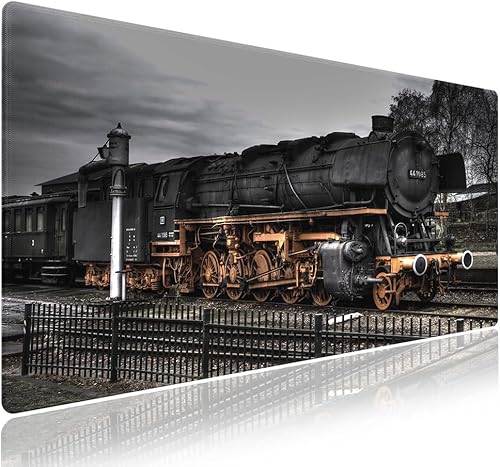 Miniatura 55 de Wknoon. Alfombrilla de ratón extragrande para juegos y oficina (31.5" x 11.8"), diseño de montaje de colección de cámaras retro, alfombrilla de