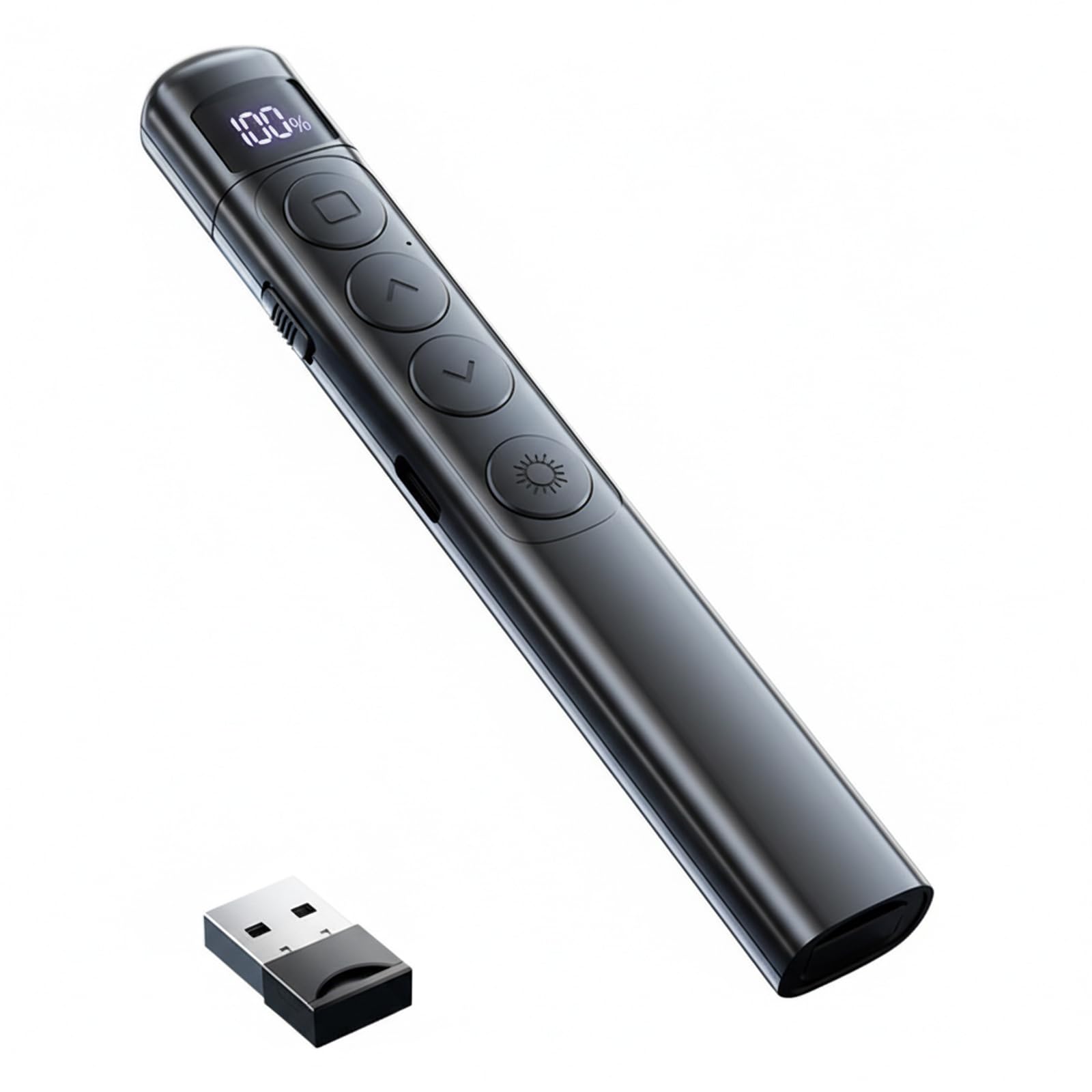 New 2.4GHz Presentation Clickers, Clicker for Powerpoint with Digital Display Hyperlink Control, Presenter PPT Clicker 330FT/100M, Powerpoint Presentation Clickers for Classroom, Office, Meeting