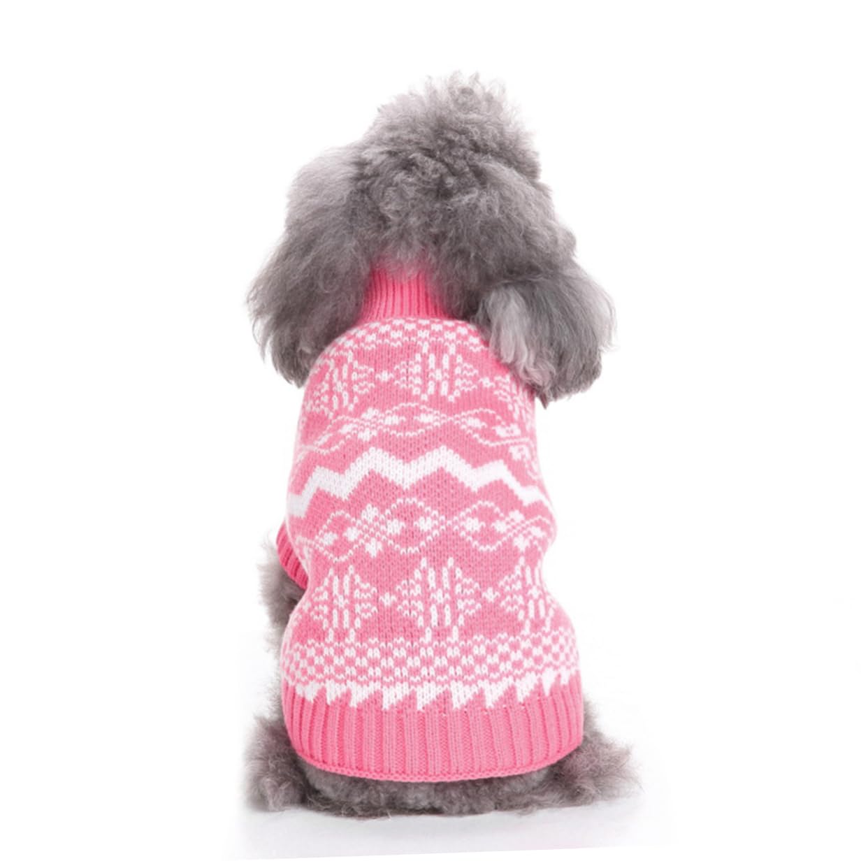 POPETPOP 3pezzi Maglione Natalizio per Cani Maglione Collo Costume per Animali Domestici Caldo e Morbido Abbigliamento Invernale per Cuccioli per Feste di Natale XXL