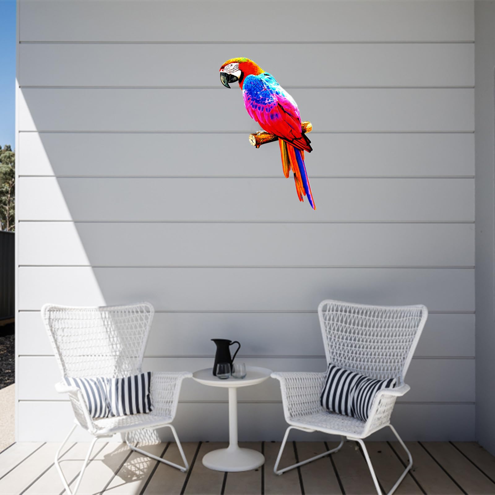 Amazon.co.jp: DEARBIRDER メタル オウム 壁 装飾 カラフル オウム 壁