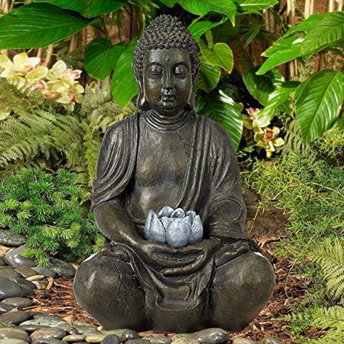 Solar Light Buddha Statue Garden Decoration