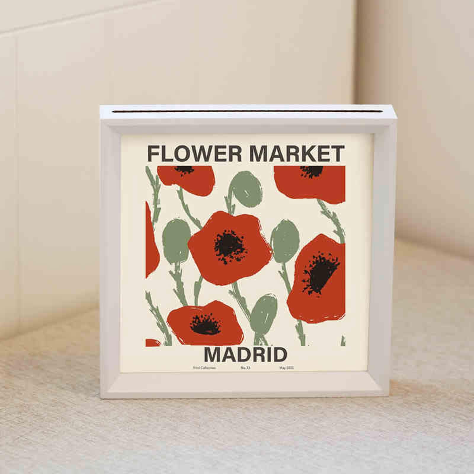 Double Sided Floating Photo Frame, Wooden Floating Picture Frame Double Glass Lightweight Multicolor Multiple Sizes(White,[40 * 60cm])