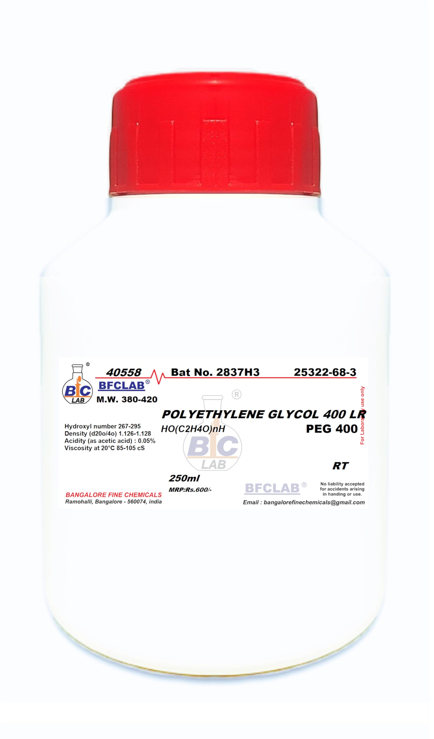 BFC POLYETHYLENE GLYCOL 400-250ml (PEG 400)-image-30