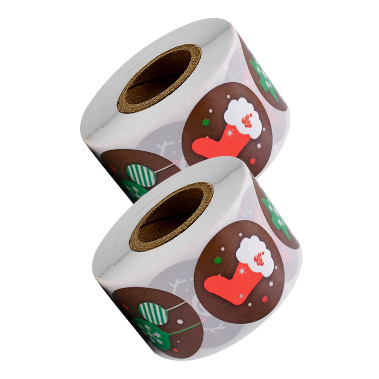 BESTYASH 10rotoli Etichette Adesive Natalizie Adesivi Decorativi Per Regali Natale Per Biglietti e Decorazioni Festive Design Natale
