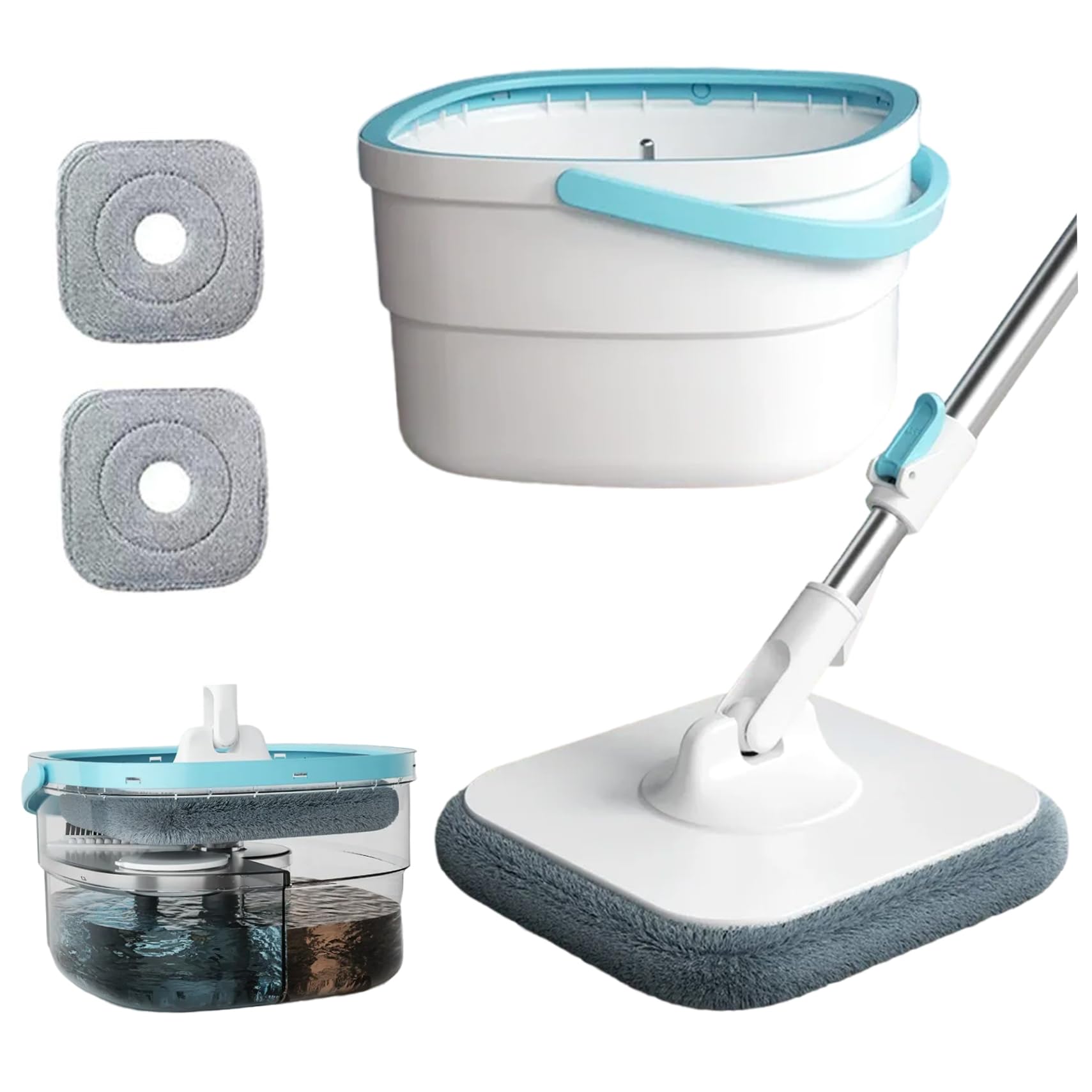 Mop et seau ensemble avec tordon pour éliminer les taches de cuisine sans effort