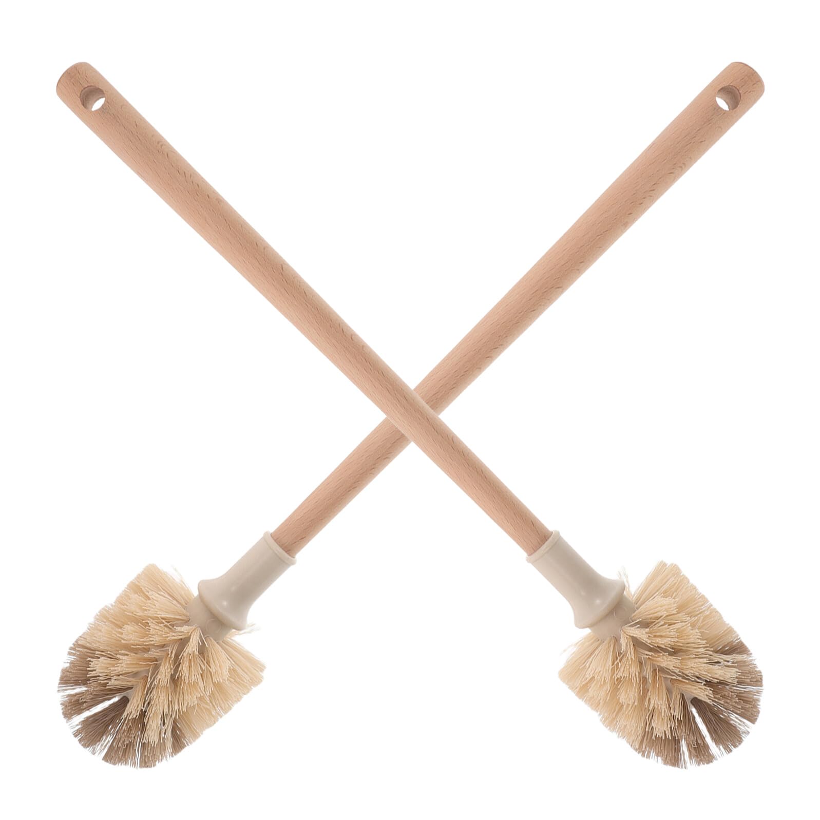 Brosses de toilette en bois robuste lot de 2 brosses de nettoyage de maison