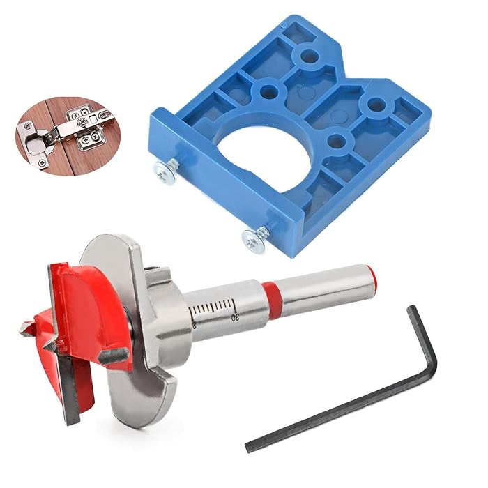 Buy Cymax 35mm Hinge Jig Drill Bits Sets Door Hinge Hole Saw Cutter