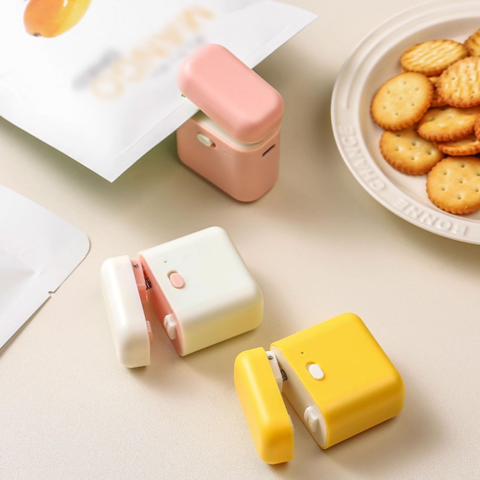 Máquina selladora al vacío, sellador de alimentos portátil de mano para cocina doméstica, diseño ligero para conservación de alimentos y cocción al vacío