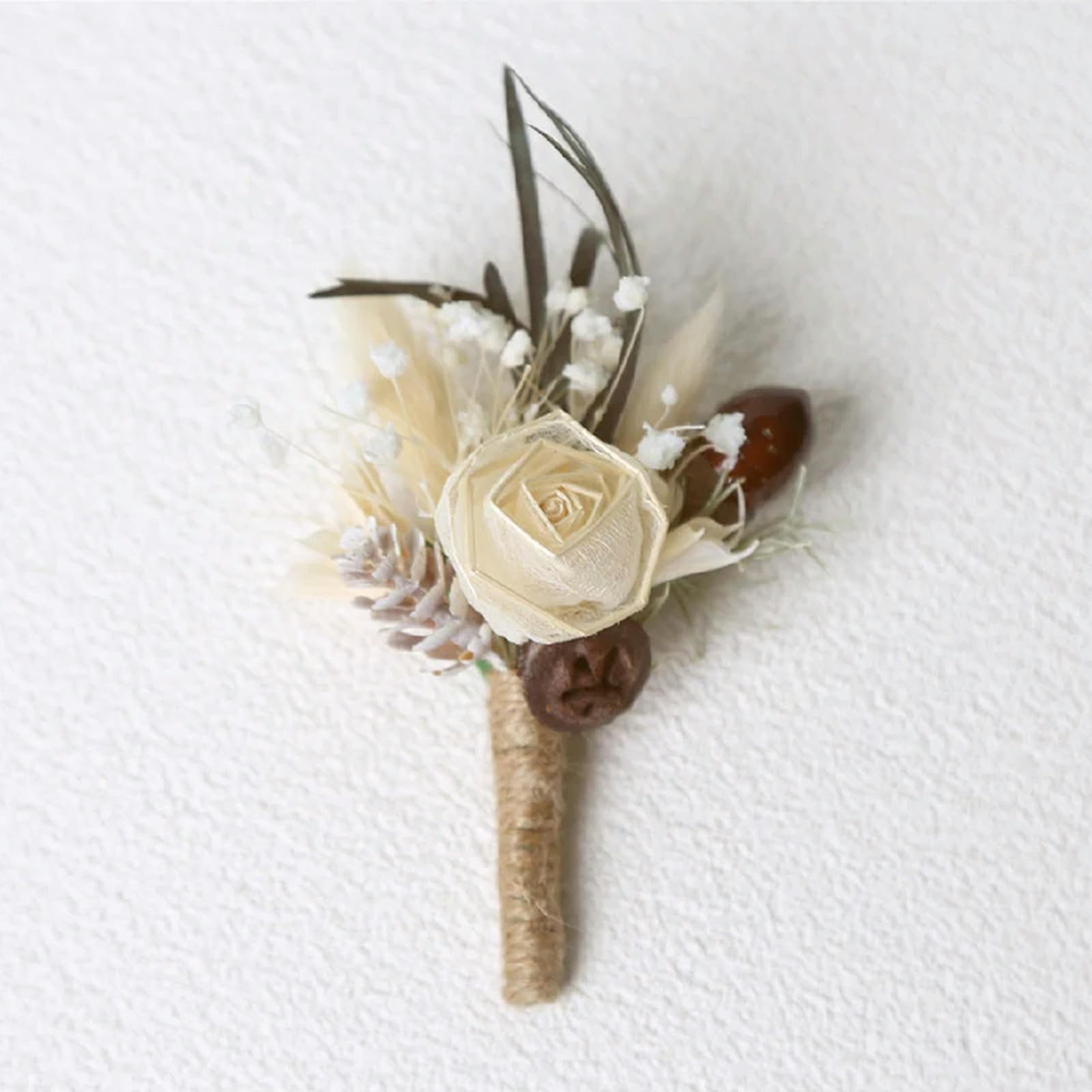 Ramo de flores secas, broches para boda, padrinos de boda, ramillete, ojal para hombres, matrimonio, novio, traje decorativo-02