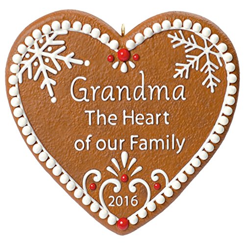 Hallmark Keepsake Ornament Grandma Gingerbread Heart 2016