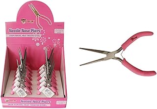 Diamond Visions Max Force 2221189 Pink Needlenose Pliers 5.75 Inch (2 Pliers)