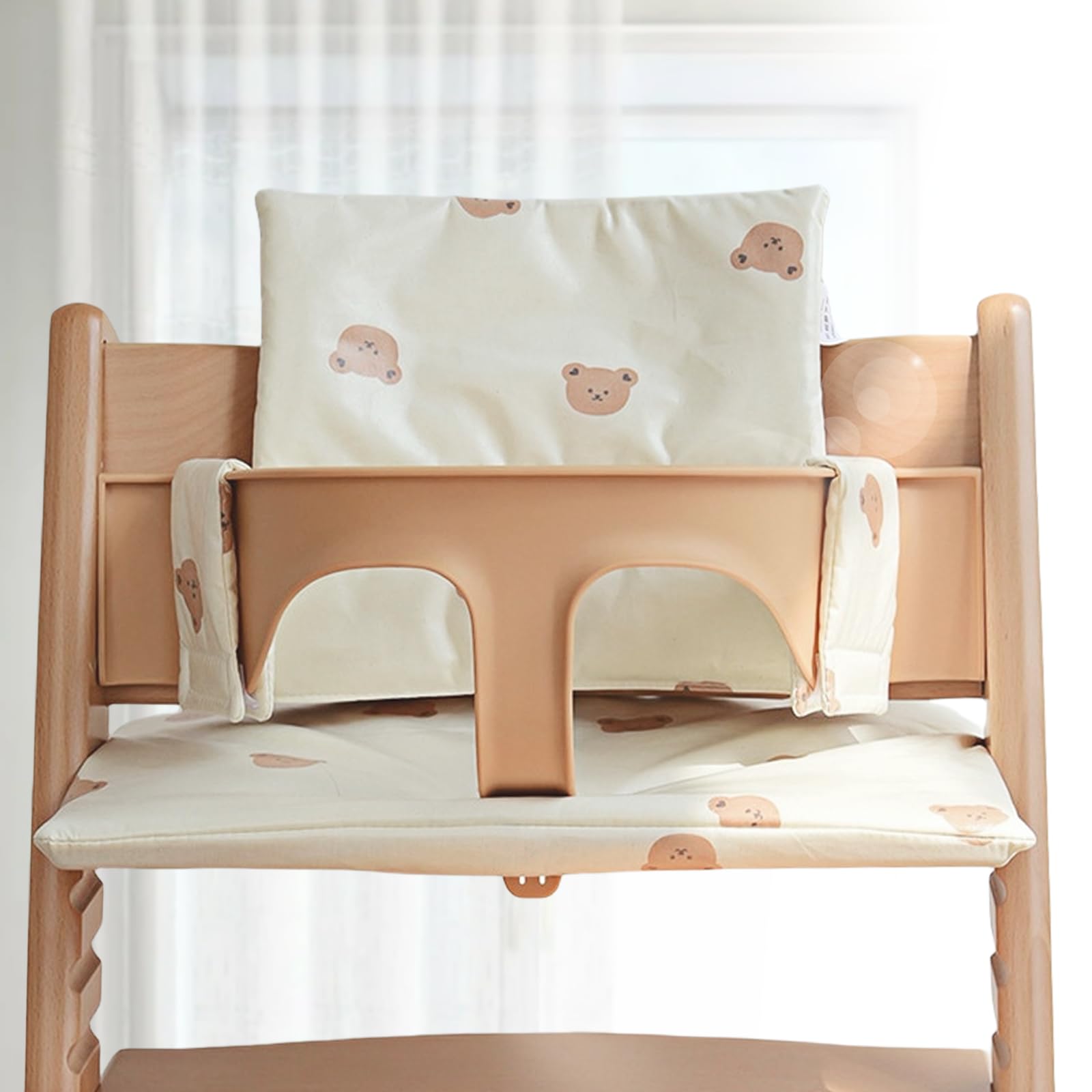 Cuscino per seggiolone Stokke Tripp Trapp: cuscino per seggiolone pappa impermeabile in 2 pezzi, cuscino per seggiolone morbido e rimovibile per neonati, facile da pulire, facile da attaccare