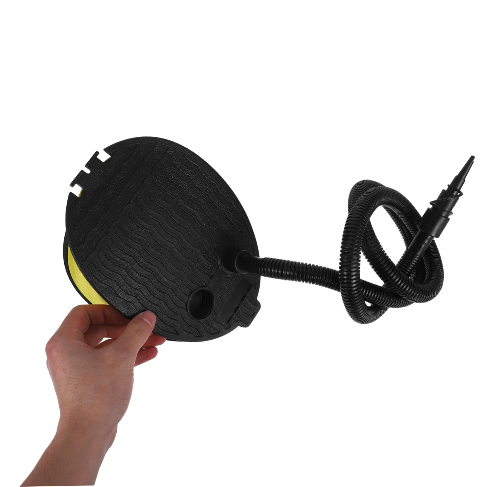 MAGICLULU 2 Stück Blasebalg Fußpumpe mit Adaptern Tragbare Luftpumpe für Camping Luftbett Yoga Ball Aufblasbare Matratzen und Kissen Schnelles Aufpumpen und Ablassen ohne Strom