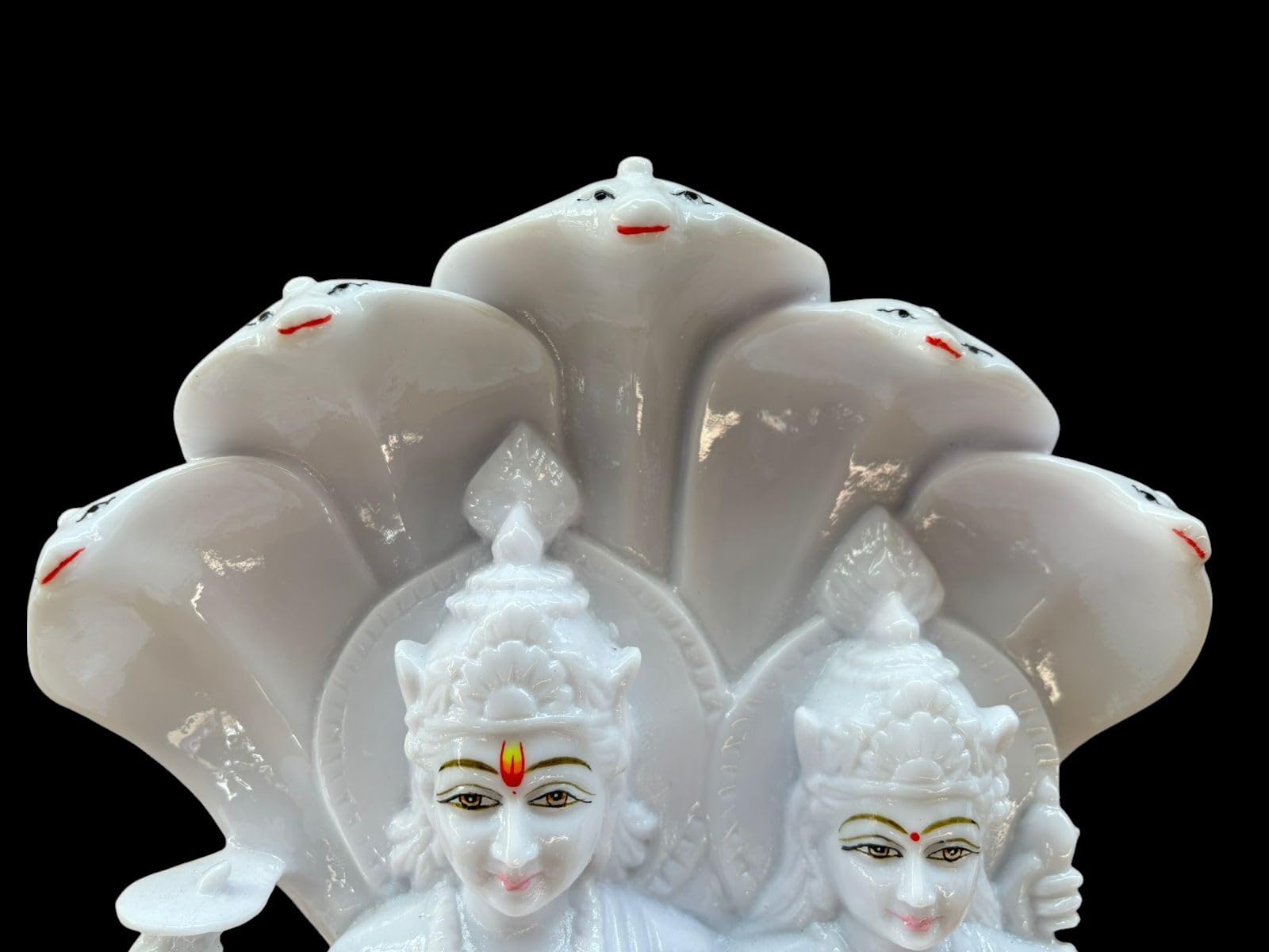 Buy CRAFTFUSION Marble Lord Vishnu Laxmi Statue Goddes Vishnuu