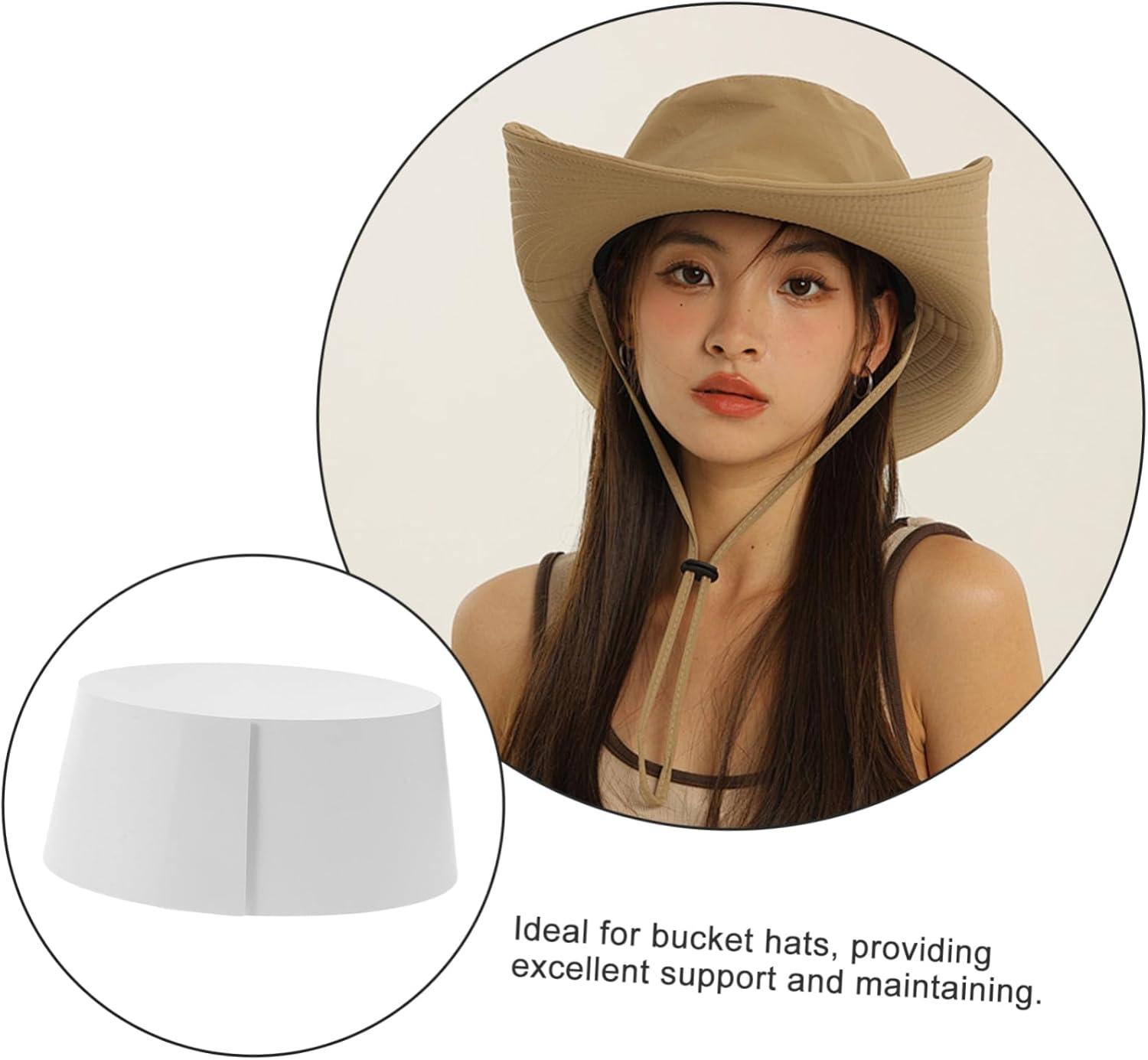 Ciieeo 20pcs Beanies Hat Rack Hat Form Inserts for Round Top Paperboard Liner